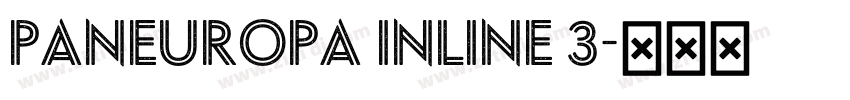 Paneuropa Inline 3字体转换